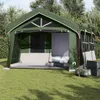 Tente familiale vidaXL verte et blanche 620 x 322 x 240 cm Voir les images du produit 2