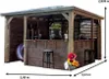 Pool House Blueterm - 3,79 x 3,79 m - Bois Thermochauffé - Voir les images du produit 4