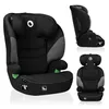 A black and gray car seat is displayed from multiple angles against a white background. Produktbild-Vorschau