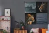 MuchoWow® Wandteppich Wandbehang Collage - Tiger - Produktbild-Vorschau 5