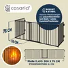CASARIA Kaminschutzgitter Baby mit Sicherheitstür Metall 2x Produktbild-Vorschau 2