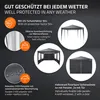 ECD Germany Pavillon 3x6 m Anthrazit Wasserdicht Stabil Produktbild-Vorschau 5
