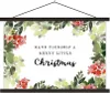 MuchoWow® Textilposter Weihnachten - Zitat - Pflanzen 90x60 Produktbild-Vorschau 1
