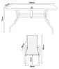 Gartenmöbelset ‘Aradeo’ 7-tlg. Set aus 1 Tisch und 6 Produktbild-Vorschau 7