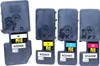 Four toner cartridges for a printer, arranged side-by-side. Produktbild-Vorschau