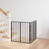 Psia brána 2 pcs Čierny 80 x 80 cm Pozinkovaná oceľ Náhľad obrázku produktu 2