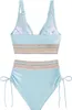 Bikini Sets für Damen Highwaist-Bikini-Hose Bauch Kontrolle Produktbild-Vorschau 2