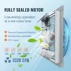 A ventilation fan with features highlighted by text and icons. Voir les images du produit