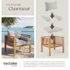tectake® Garten-Loungesessel Boka, lasiertes Holz, 120 kg Produktbild-Vorschau 6
