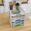 Holz Briefablage für Büro, Dokumentenablage, 5-Tier Produktbild-Vorschau 4