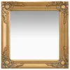 vidaXL Lustro ścienne w stylu barokowym 50x50 cm Złote Podgląd zdjęcia produktu 11