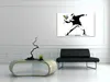 Visario Leinwandbild Banksy Flower Thrower 80x60 cm – Bild Produktbild-Vorschau 2