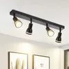 ZMH LED Deckenleuchte 4 Flammig  Schwarz Deckenlampe Spots Produktbild-Vorschau 1