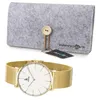 Alienwork Damen Herren Armbanduhr Quarz gold mit Metall Produktbild-Vorschau 5