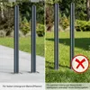 MinteChill WPC Gartenzaun, Sichtschutzzaun Komplettset Produktbild-Vorschau 3