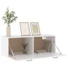 Möbel Wandschrank Weiß 100x36,5x35 cm Holzwerkstoff - Produktbild-Vorschau 4