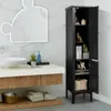 GOPLUS Badezimmerschrank hoch, Hochschrank mit 2 Türen, 5 Produktbild-Vorschau 8