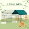 PawHut Freilaufgehege Hasenstall Kleintiergehege mit Produktbild-Vorschau 4