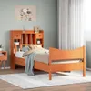 vidaXL Massivholzbett ohne Matratze Wachsbraun 75x190 cm Produktbild-Vorschau 2