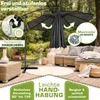 tillvex parasol antracyt Ø 300 cm parasol wiszący parasol Podgląd zdjęcia produktu 3