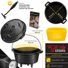 KESSER® Dutch Oven Set BBQ Feuertopf Schmortopf, Gusseisen Produktbild-Vorschau 7