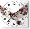 Wanduhr - Quadrat - Glasuhr - Vogel Abstraktion - 30x30cm - Produktbild-Vorschau 1