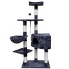 Katzenkratzbaum 141cm Kratzbaum Kletterbaum Spielbaum Sisal Produktbild-Vorschau 2