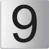 Türnummer I Zimmernummer I EdeIstahI TürschiId "9" I 85x85 Produktbild-Vorschau 1