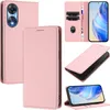 Litchi Leder Handyhülle für Oppo A78 5G Wallet Kartenfächer Produktbild-Vorschau 1
