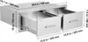 VEVOR 75 x 25 x 50cm Kamintür Doppelschicht Edelstahl BBQ Produktbild-Vorschau 17