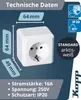 Kopp Steckdose 1-fach arktis weiss AP Produktbild-Vorschau 10