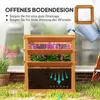 Outsunny Hochbeet Pflanzkasten mit Rankgitter, Spalier Produktbild-Vorschau 5