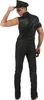 Costume da poliziotto da uomo nero - L Anteprima dell’immagine prodotto 3