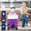 MuchoWow® Koffer Handgepäck Trolley Rollkoffer Kleine Produktbild-Vorschau 2