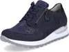 A studio shot of a single blue women's sneaker with a wedge heel. Náhľad obrázku produktu
