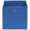 vidaXL Boîtes de rangement 4 pcs. Bleu 32x32x32 cm Tissu Voir les images du produit 2