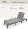 tectake® Rattan Sonnenliege Sofia 196 x 66 x 27 cm Produktbild-Vorschau 5