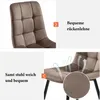 Close-up shots of a chair highlighting its features, with accompanying text in German. Voir les images du produit