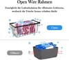 5 contenitori per congelatore, cestelli impilabili per Anteprima dell’immagine prodotto 4