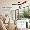 Ø106cm Echtholz Deckenventilator mit Beleuchtung 3 Flügel Produktbild-Vorschau 11