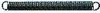 A black spring with loops on each end, presented horizontally against a white background. Produktbild-Vorschau