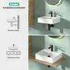CASAMO Waschbecken Keramik Hängewaschbecken Waschtisch Produktbild-Vorschau 7