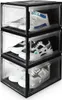 Yorbay Schuhbox, 3er Set, stapelbarer Schuhorganizer, Produktbild-Vorschau 1