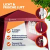 CASARIA 2x Seitenteilen für Pavillon 3x3m Rot Produktbild-Vorschau 6