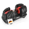 Verstellbare Hantel 24 kg Schwarz + Rot, 15 Gewichtsstufen Produktbild-Vorschau 1