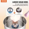 A comparison of two cotton candy machines, highlighting the larger sugar bowl on one model. Podgląd zdjęcia produktu