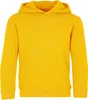 A plain yellow hoodie.