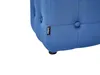 BELIANI Sitzhocker Blau Samtstoff Knopfsteppung Quadrat 36 Produktbild-Vorschau 5