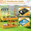 COSTWAY Venkovní dětská kuchyňka, bahenní kuchyňka na hraní Náhled obrázku produktu 5