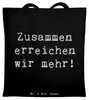 Mr. & Mrs. Panda Tote Bag Spruch Im Team zusammenarbeiten - Produktbild-Vorschau 1